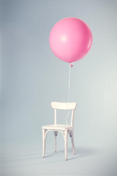 balloon and chair